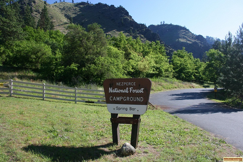The campground at Spring Bar