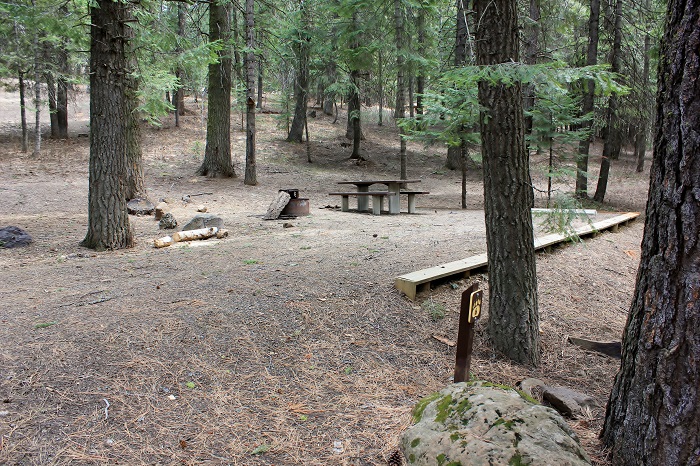 Spring Creek Campground near Hitt Mountain.