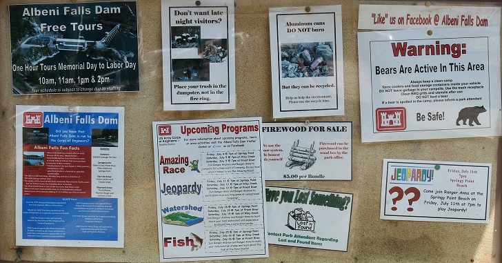 Springy Point Recreation Area - Signs and Info