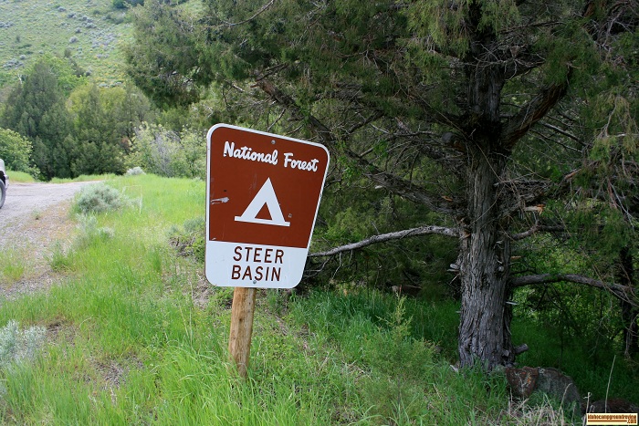 This is the entrance to Steer Basin Campground.