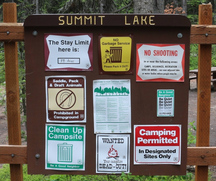 Summit Lake Campground near Warm Lake