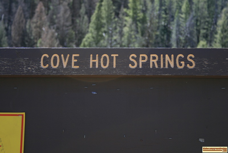 Cove Hot Springs is upstream from the Sunbeam Dam.