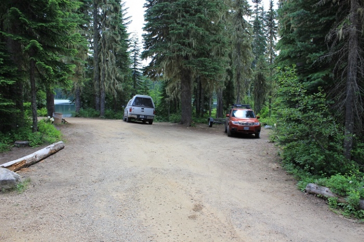 Camping in Washington's Takhlakh Lake Campground.