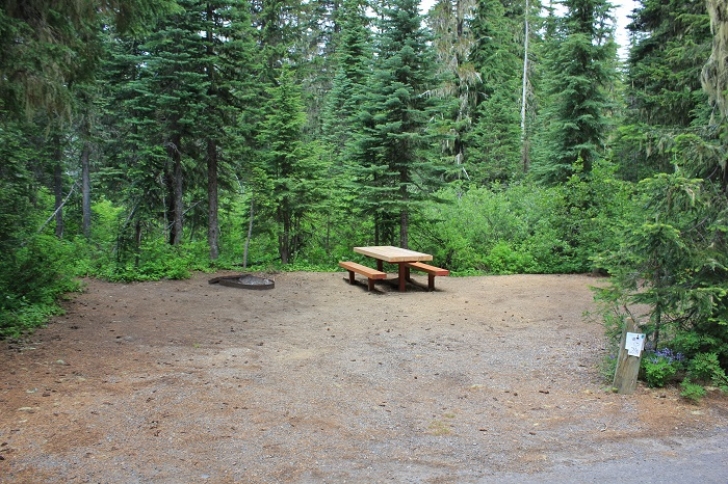 Camping in Washington's Takhlakh Lake Campground.