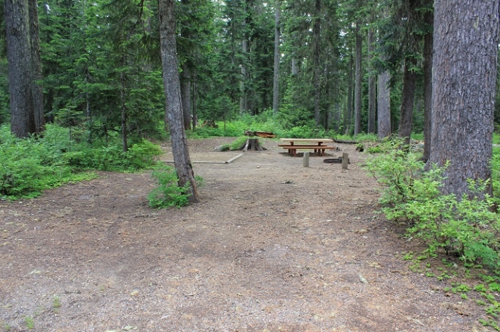 Camping in Washington's Takhlakh Lake Campground.