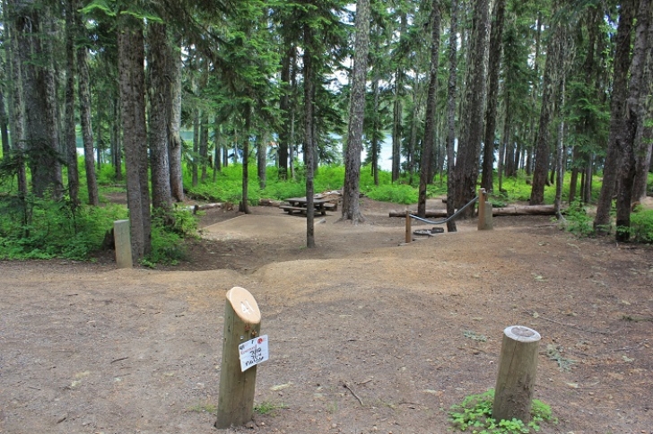 Camping in Washington's Takhlakh Lake Campground.