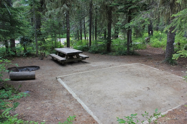 Camping in Washington's Takhlakh Lake Campground.