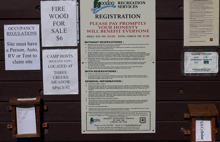 Camping in Oregons Three Creek Meadow Campground.