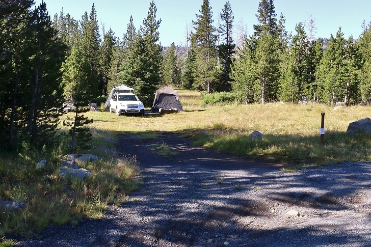 Camping in Oregons Three Creek Meadow Campground.