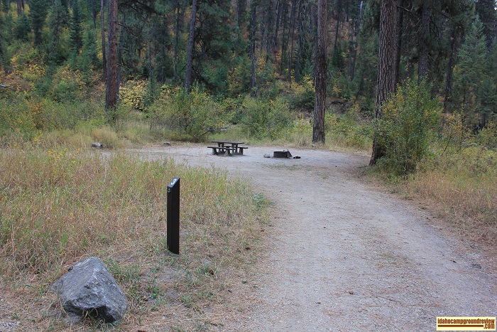 Tie Creek Campground on the Middle Fork of the Payette River in Idaho.
