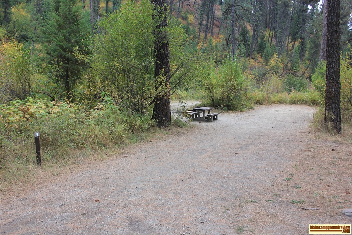 Tie Creek Campground on the Middle Fork of the Payette River in Idaho.