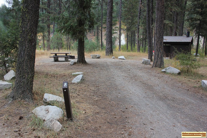Tie Creek Campground on the Middle Fork of the Payette River in Idaho.