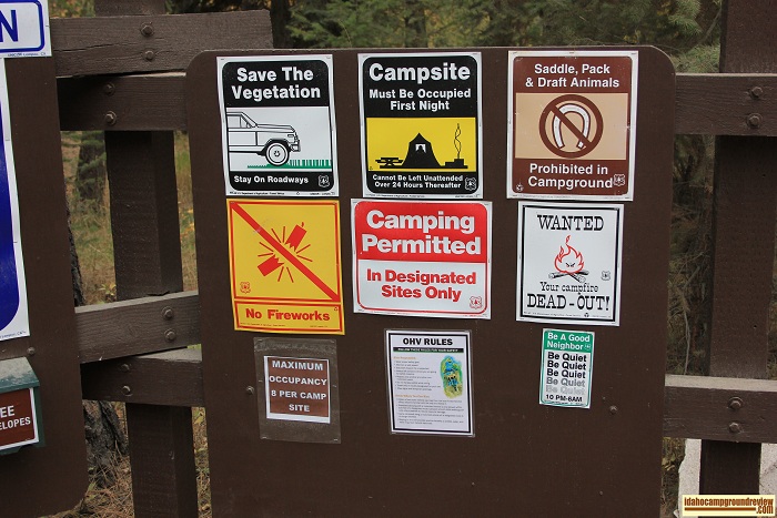 Tie Creek Campground on the Middle Fork of the Payette River in Idaho.