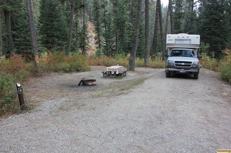 Trail Creek Campground on the Middle Fork of the Payette River.