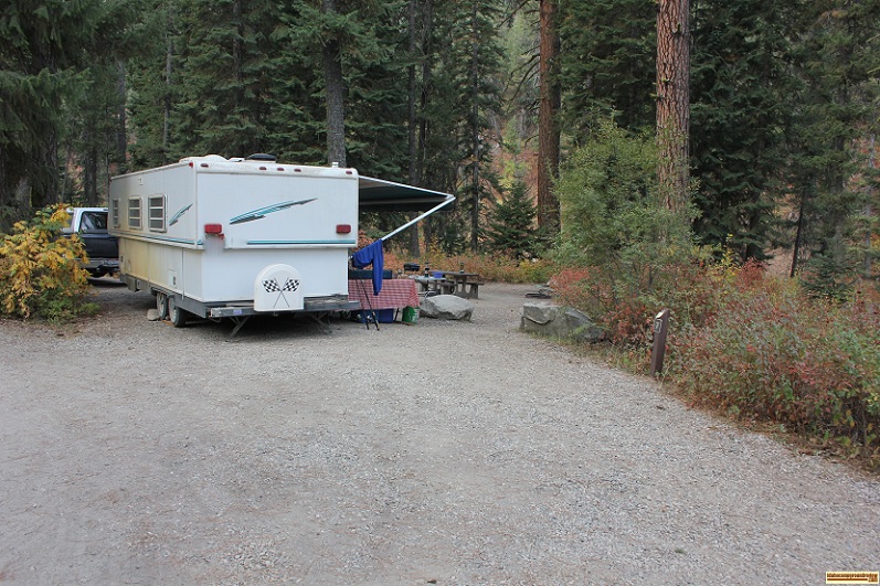 Trail Creek Campground on the Middle Fork of the Payette River.