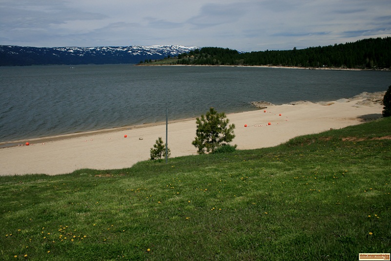 Van Wyck Campground beach - Lake Cascade State Park