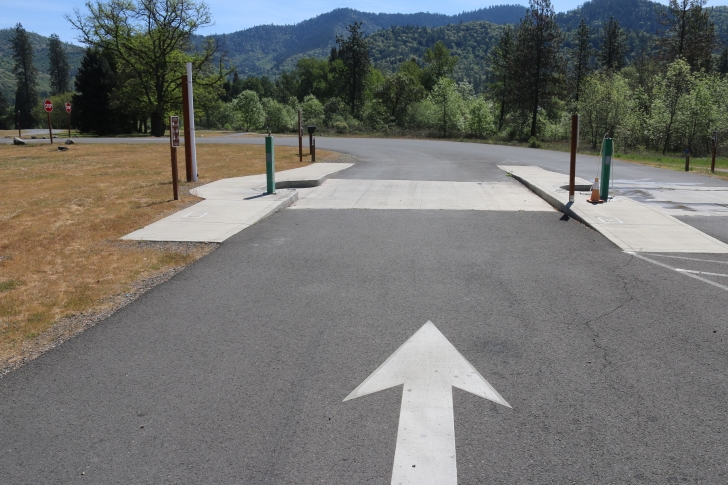 Camping at the Valley of the Rogue State park in Oregon.