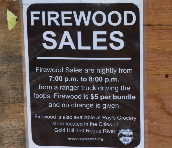 Camping at the Valley of the Rogue State park in Oregon.