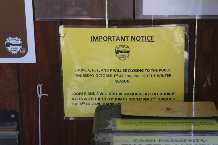 Camping at the Valley of the Rogue State park in Oregon.