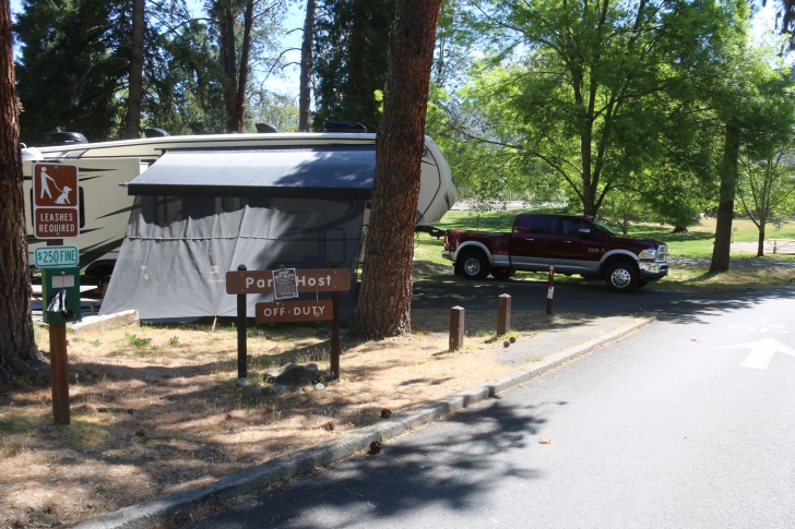 Camping at the Valley of the Rogue State park in Oregon.