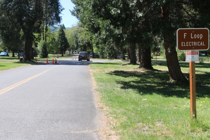Camping at the Valley of the Rogue State park in Oregon.