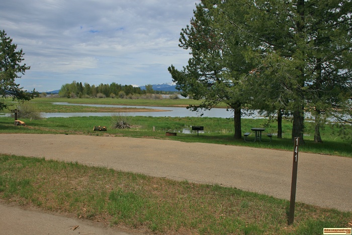A picture of campsite 141 in West Mountain Campground