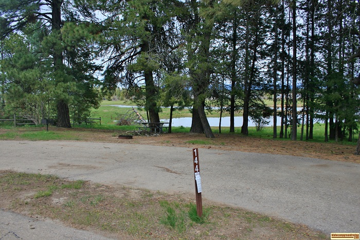 A picture of campsite 144 in West Mountain Campground