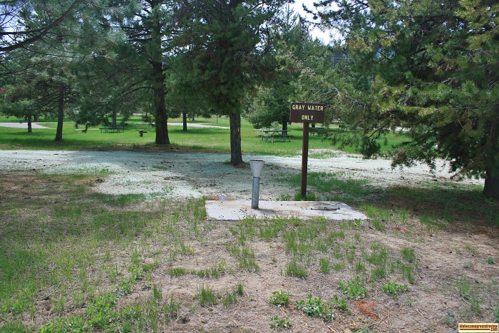 A picture of the gray water disposal in West Mountain Campground