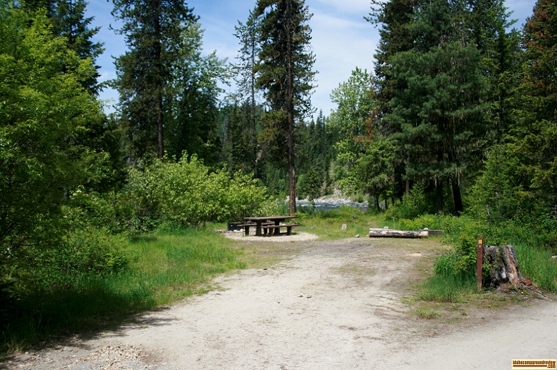 This is a typical camp site in White Sands Campground