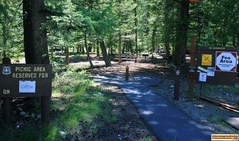 Wood River Campground has a fairly large picnic area which you can reserve for your party.