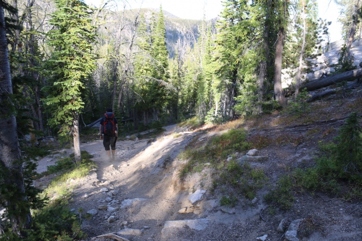 Hiking the Bighorn Crags of central Idaho.