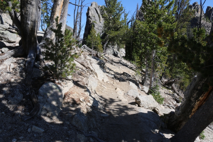 Hiking the Bighorn Crags of central Idaho.