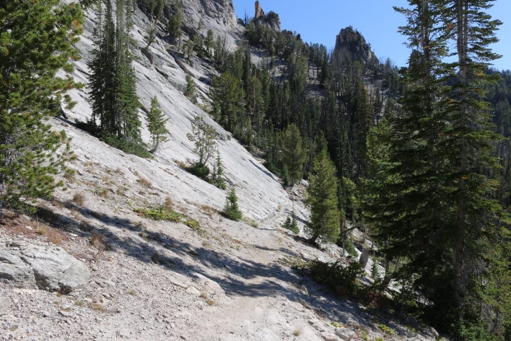 Hiking the Bighorn Crags of central Idaho.