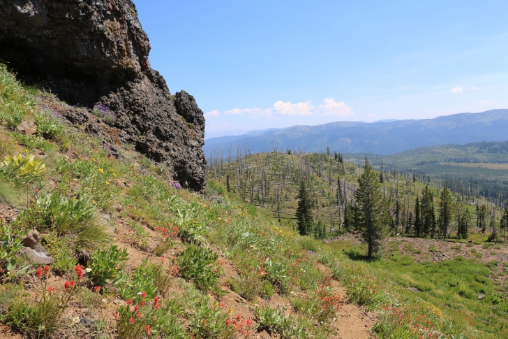 Hiking to Lava Butte Lakes north of McCall, Idaho.