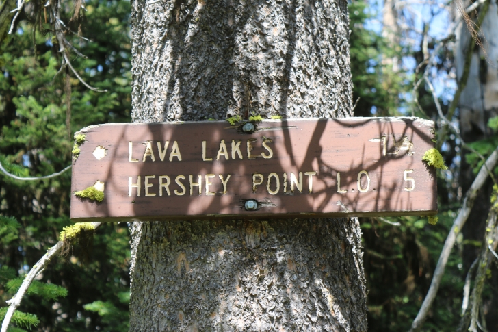 Hiking to Lava Butte Lakes north of McCall, Idaho.