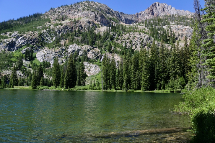 Marshall lake with Williams Peak in the background.