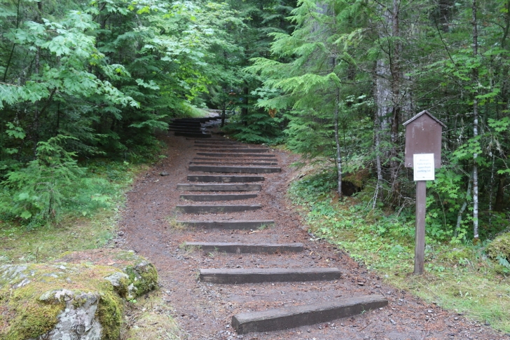 The path to Watson Falls starts from the parking area.